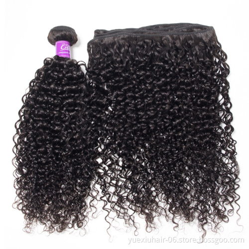 CELIE Jerry Curly Ear to Ear Lace Frontal with Bundles Best Quality Human Virgin Hair Frontal with Baby Hair